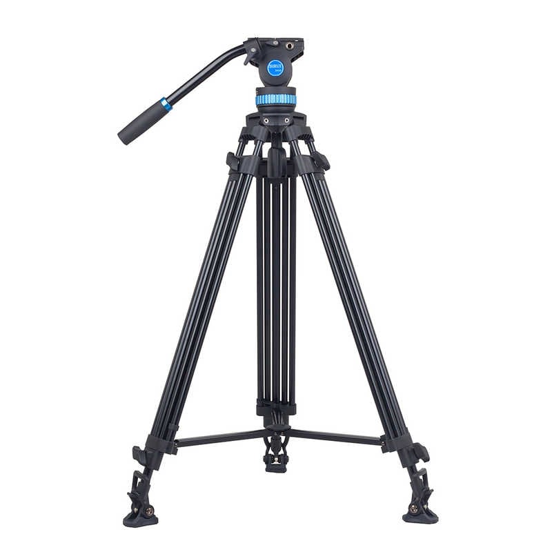 SIRUI　アルミ合金製3段三脚セット(ブロードキャストモデル) L ［3段 /ビデオ雲台］ ブラック　SH25-JP