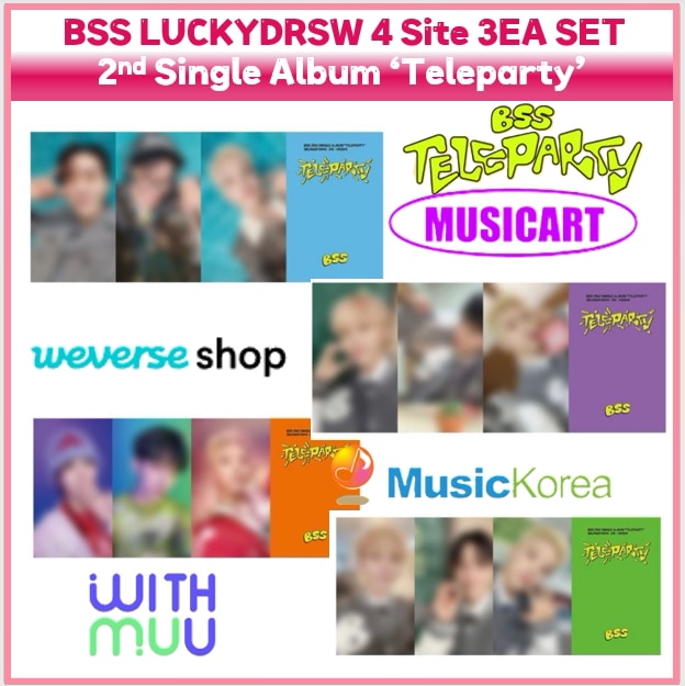 [Online 特電] BSS SVT Luckydraw 3EA SET All Site Official Photocard /2nd Single Teleparty