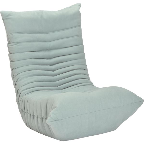 リクライニングソファー/座椅子 (1人掛け用 エメラルド) 幅77cm ファブリック スチール ウレタン 完成品 (リビング)