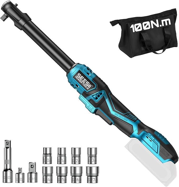 電動ラチェットレンチコードレスブラシレスモーター正逆切替無段変速（バッテリー別売本体のみ）