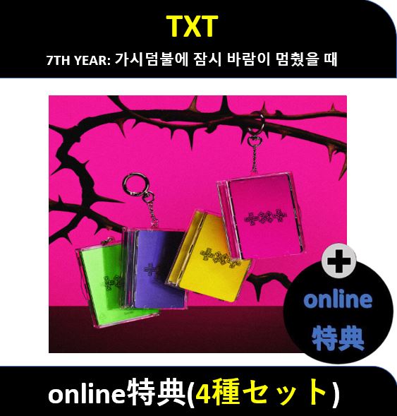 【Online特典】(4種セット)TXT - (Photocard Case Ver.) 7TH YEAR: 가시덤불에 잠시 바람이 멈췄을 때