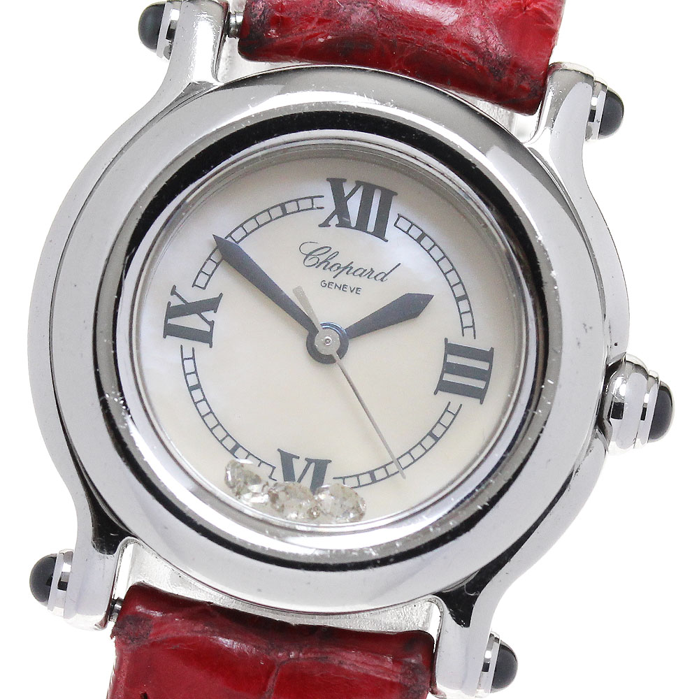 ショパール Chopard 27/8250-23 ハッピースポーツ 3Pダイヤ クォーツ レディース _870319【中古】