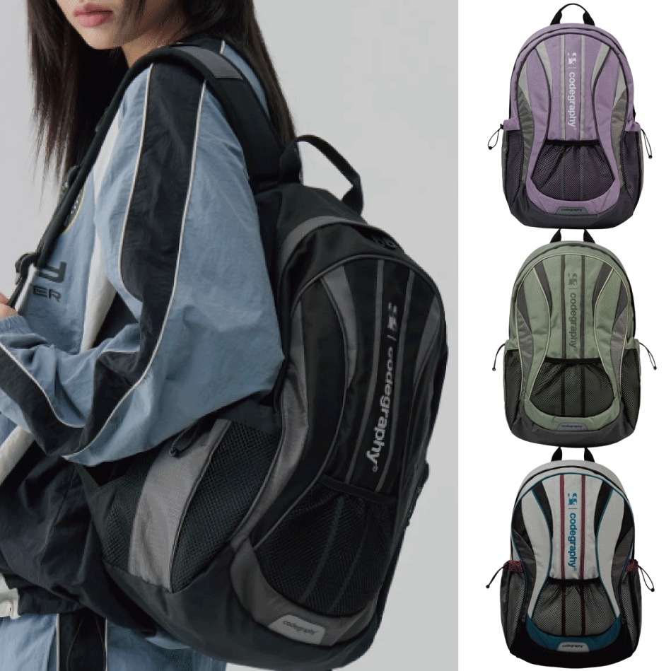 WAVE CODEGRAPHY パイピング 配色 バックパック (4 COLORS)