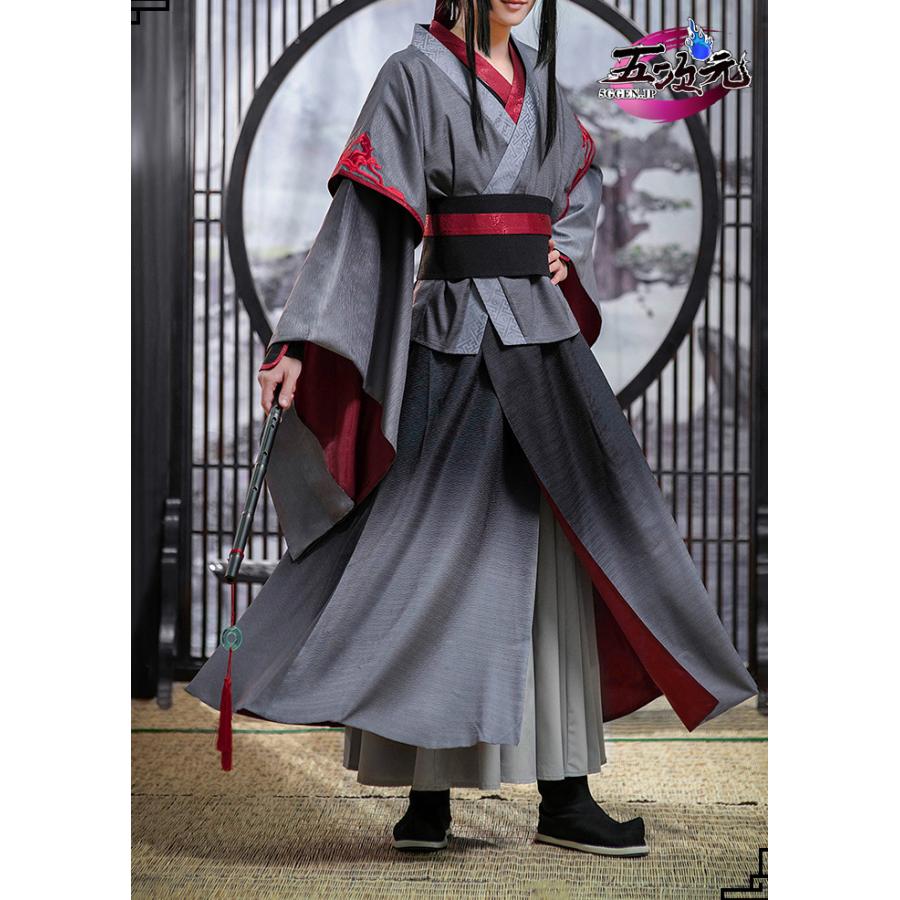 「新品・即納可能」 【大人気N0.1】　魔道祖師　公式衣装　コスプレ　魏無羨　莫玄羽ver　ins大人気 ウィッグ 靴　鬼笛　髙!品!質