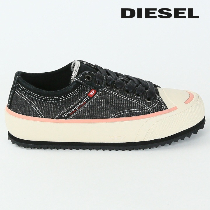 【EUR36/23.0cm】 ローカットスニーカー 靴 レディース S-PRINCIPIA LOW W ミックスマテリアル ブラックデニム die-l-k-f4-kc1