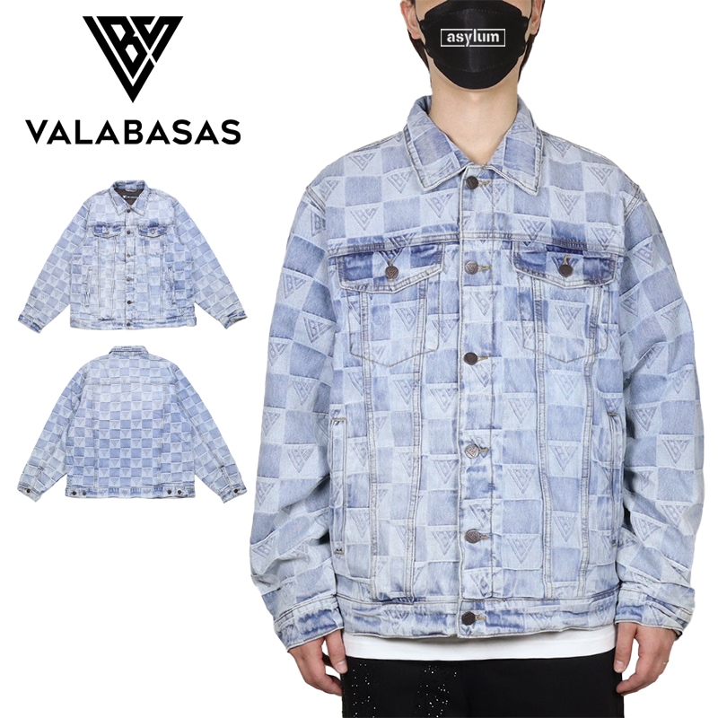 バラバサス デニムジャケット VALABASAS アウター ウォッシュ加工 メンズ レディース ブランド 大きいサイズ