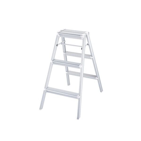 長谷川工業 SK2.0-08S シルバー [スキットステップ 3段] メーカー直送