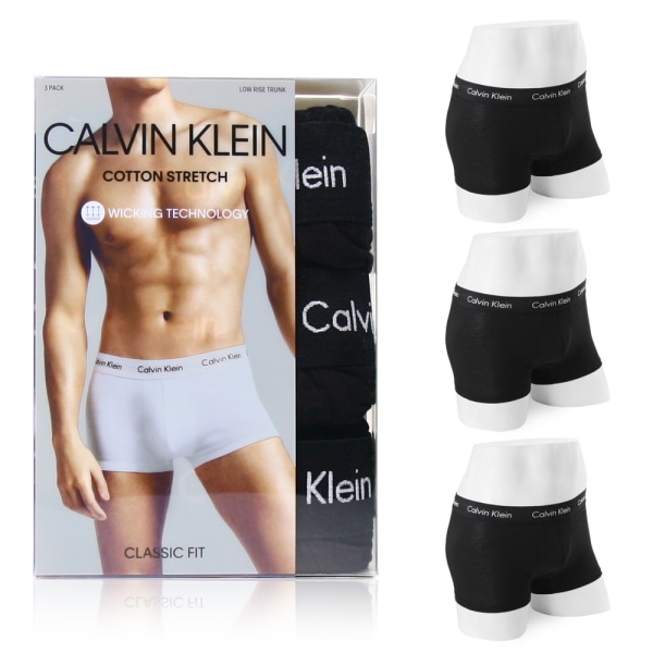 男性 コットン ドローズ 四角 ブラック 3枚セット NB2614