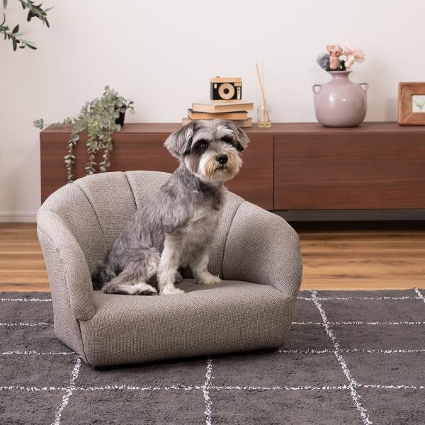 ペット用ソファ ペットチェア 椅子 シェル型 貝 イス 猫 ネコ 犬 イヌ ペット専用 ベット リビング 玄関 おしゃれ かわいい インテリア 布地 クッション 厚み