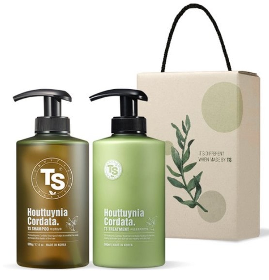 TSどくだみ脱毛症状緩和シャンプー500g + トリートメント500ml ギフトセット