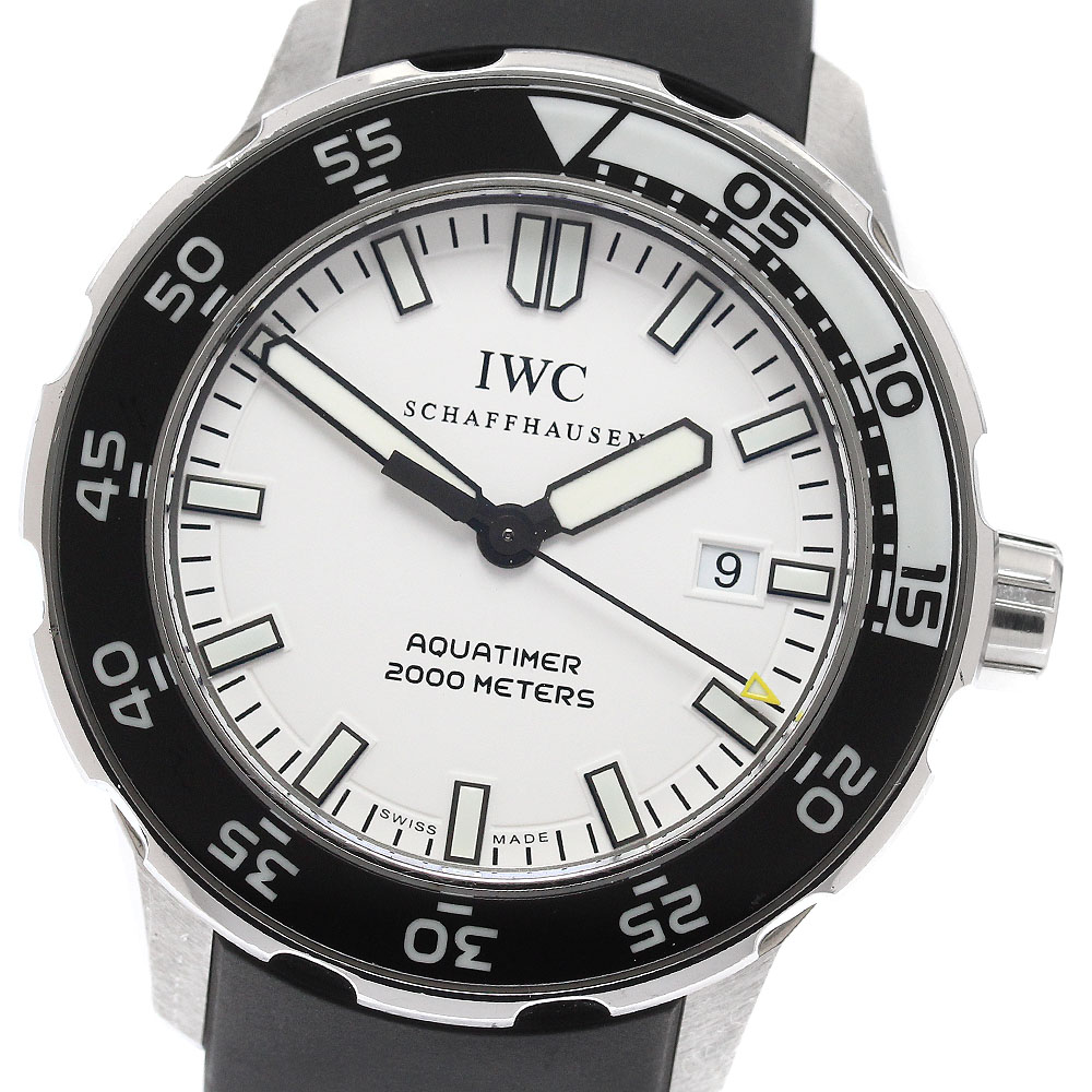 IWC IWC SCHAFFHAUSEN IW356806 アクアタイマー デイト 自動巻き メンズ 保証書付き_946914【中古】