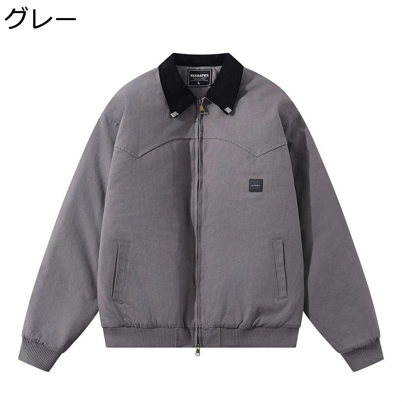 中綿ジャケット メンズ ダウンコットンジャケット 開襟 秋冬 デニムジャケット 厚手 防寒 保温性 暖かい カジュアル スポーツ 冬用ジャケット ブルゾン ジャンパー