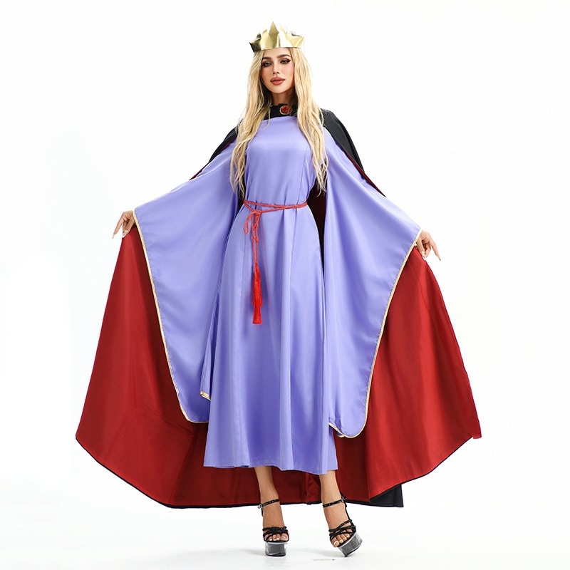 2025 ハロウィン 大人用コスチューム 白雪姫 毒の女王 コスプレ 魔法の鏡 ロールプレイ ドレス