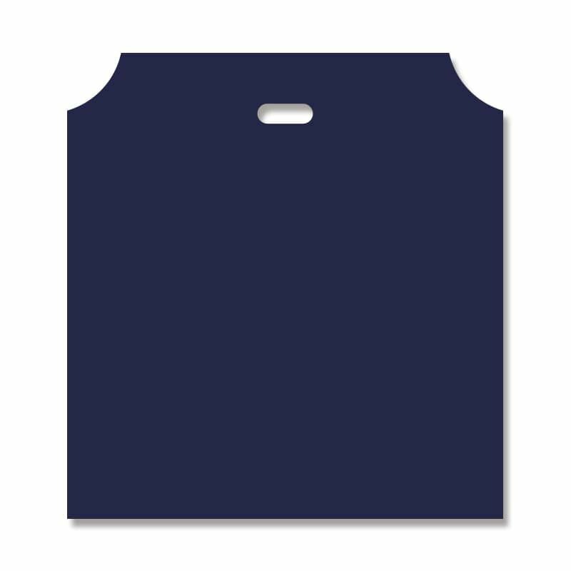 （まとめ買い）シモジマ HEIKO 手抜きポリ袋 DXハンディバッグ L 無地シコン 表記入り 100枚 幅430x高460mm（底マチ80mm） 006958404 [x3セット]