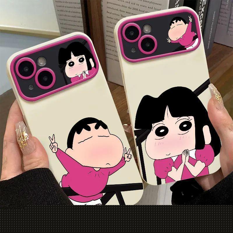 スマホケース iPhone ソフトケース iPhone16Pro カバー アイフォン15ProMax スマホカバー 16 ケース クレヨンしんちゃん 13/12 14plus 耐衝撃