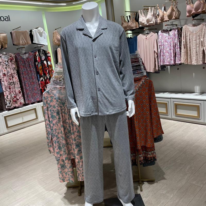 柔らかく心地よいコトナジャカードメンズパジャマ（WPA5061M）