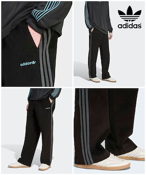 Qoo10 adidas ラインストーン ベルベットパンツ 無地