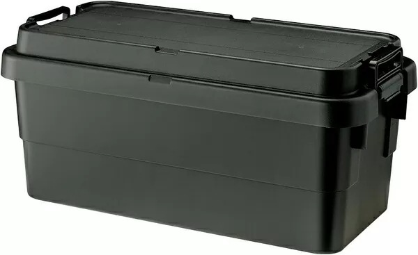 東谷 トランクカーゴS蓋 70L 日本製 W78D39H35.7(cm) ポリプロピレン 100kg耐荷重 完成品 ブラック/グレー/カーキ