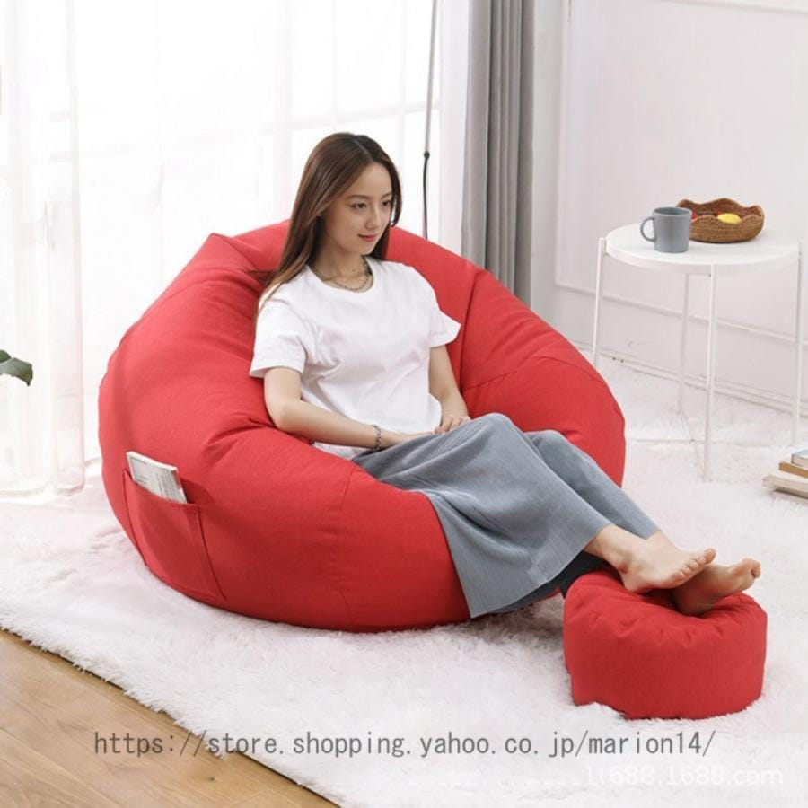 新品ビーズクッション カバー ソファ クッション 人をダメにするソファ 豆袋 座布団 着替え袋付き 子供や大人に最適 疲労を軽減 座布団 豆袋好評多し