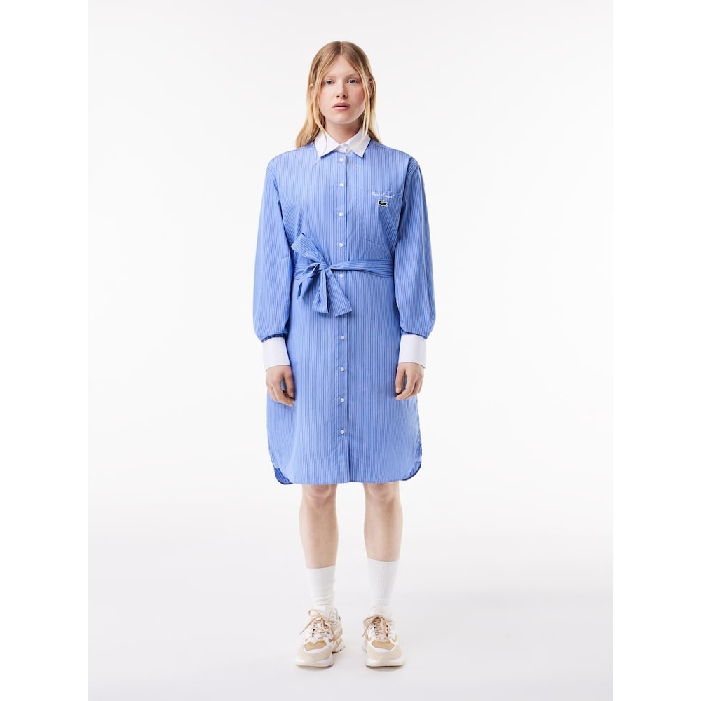 ラコステ女性用ストライプシャツドレス EF1110-54G IIY Q2NEF1110-54GIII