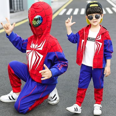 Qoo10] スパイダーマン子供服男の子スーツ子供春秋