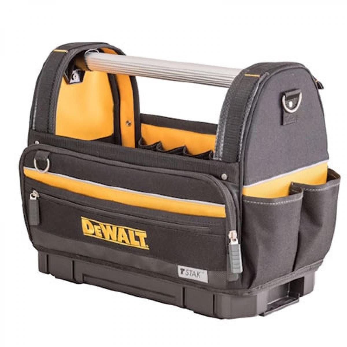 【在庫有・即納】デウォルト DeWALT ティースタック ソフトトート DWST82990-1 工具入れ 工具 収納 アルミハンドル ポケット多数