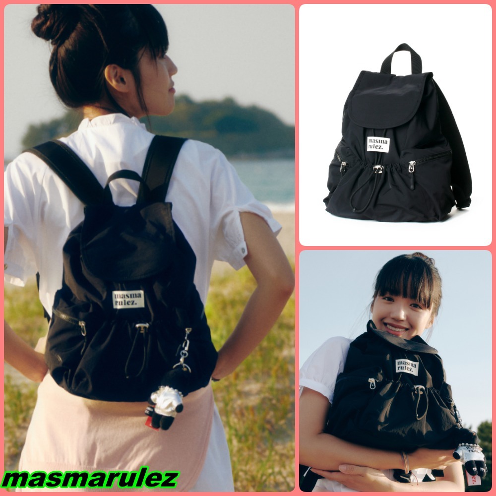 【masmarulez】mini ver. flap backpack _ black