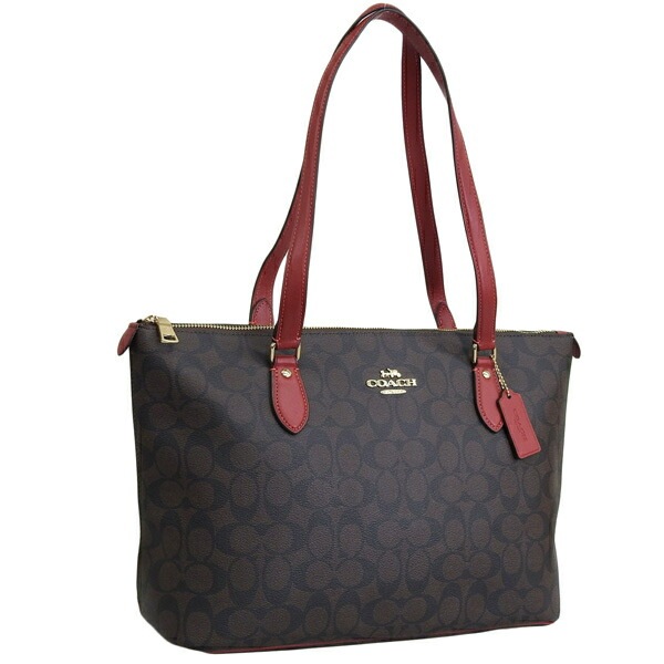コーチ バッグ レディース トートバッグ アウトレット ブラウンレッド SIG TOT CH504IMRVQ COACH A4対応