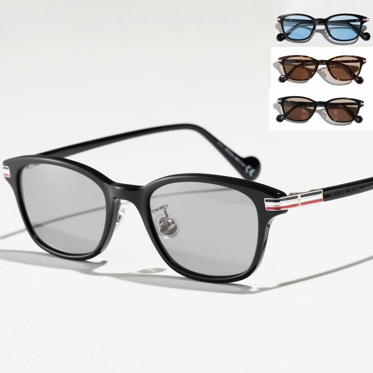 MONCLER モンクレール メガネ ML5116-D メンズ カラーレンズ スクエア型 眼鏡 レジングS ロリアンBL ビルバオB アイウェア サングラス カラー4色