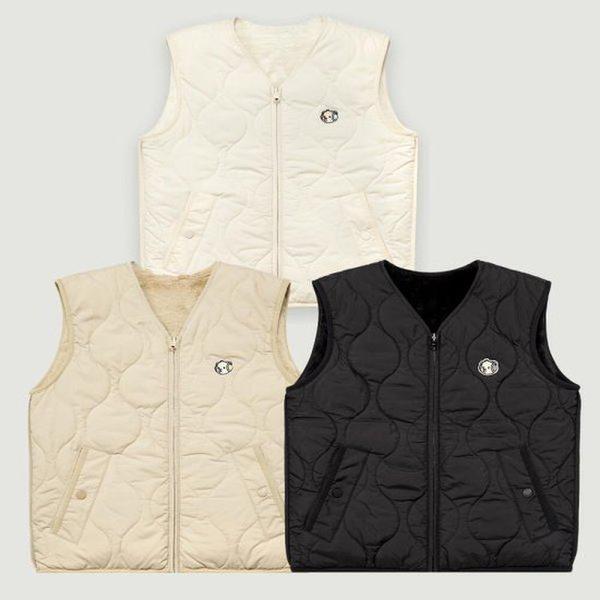 女性リバーシブルファーベスト10490-114-811-69