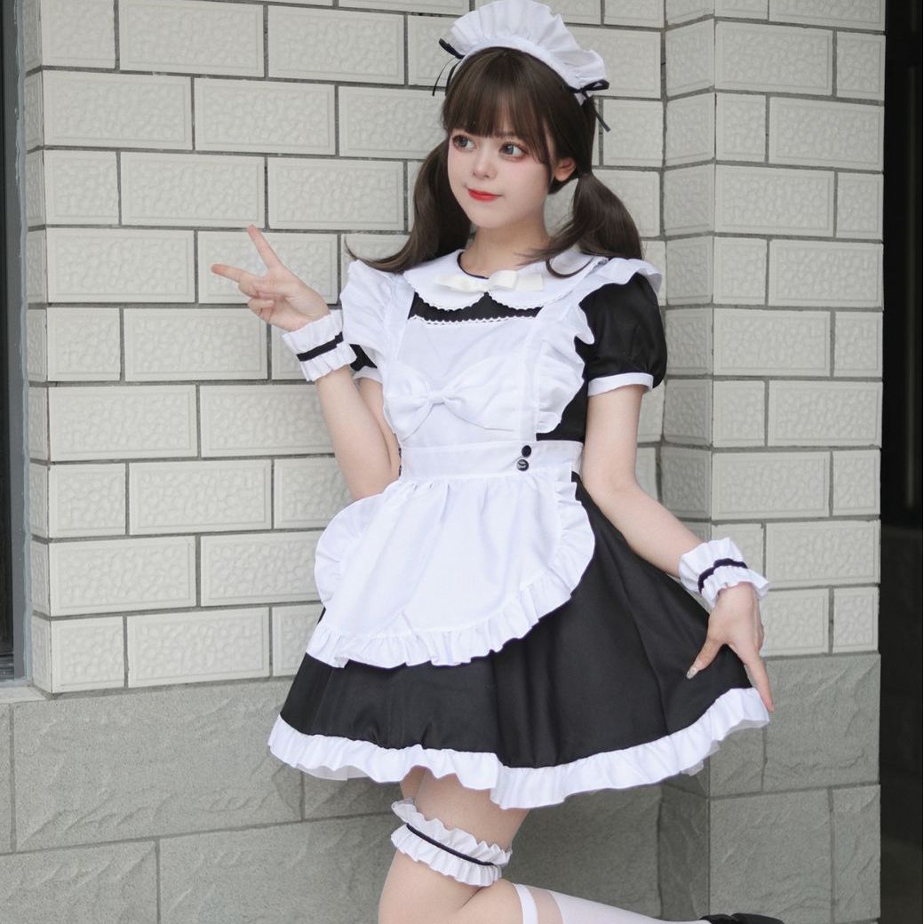 日韓かわいいメイド服ロリータ新作制服2次元大きいサイズcosは演じます