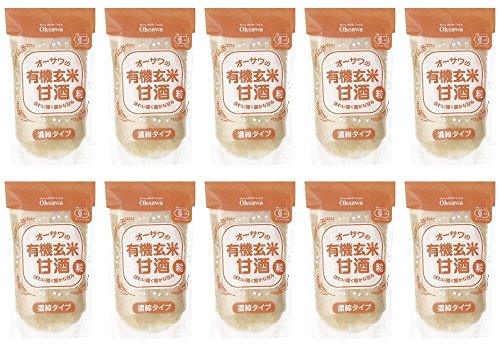 オーサワの有機玄米甘酒(粒)　250g×10袋セット