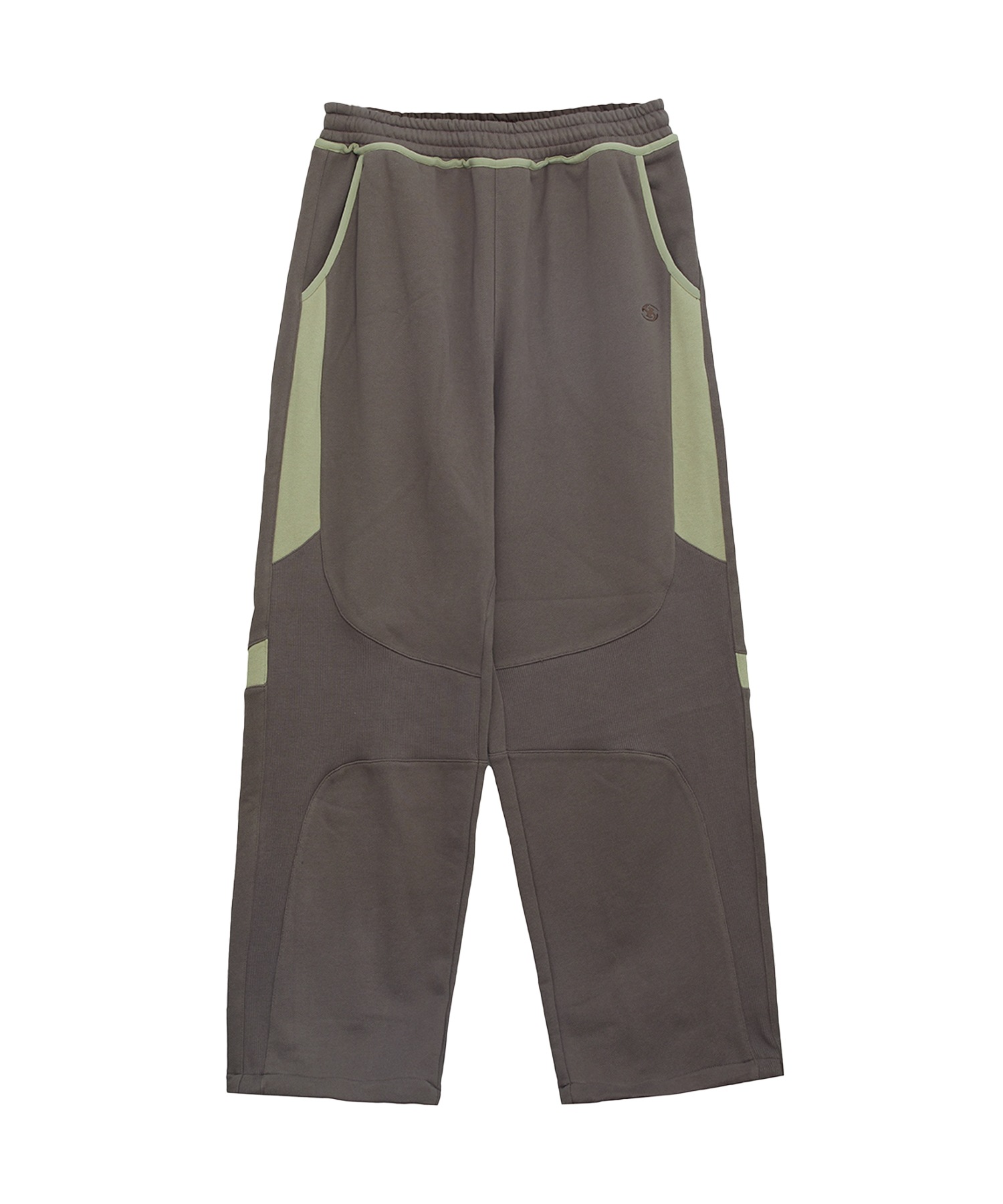 【SANSANGEAR】 OBLIQUE SWEATPANTS : ASH BROWN