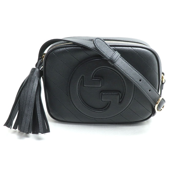 GUCCI グッチ ブロンディ スモール ショルダーバッグ ブラック 742360 IC レディース 中古 美品