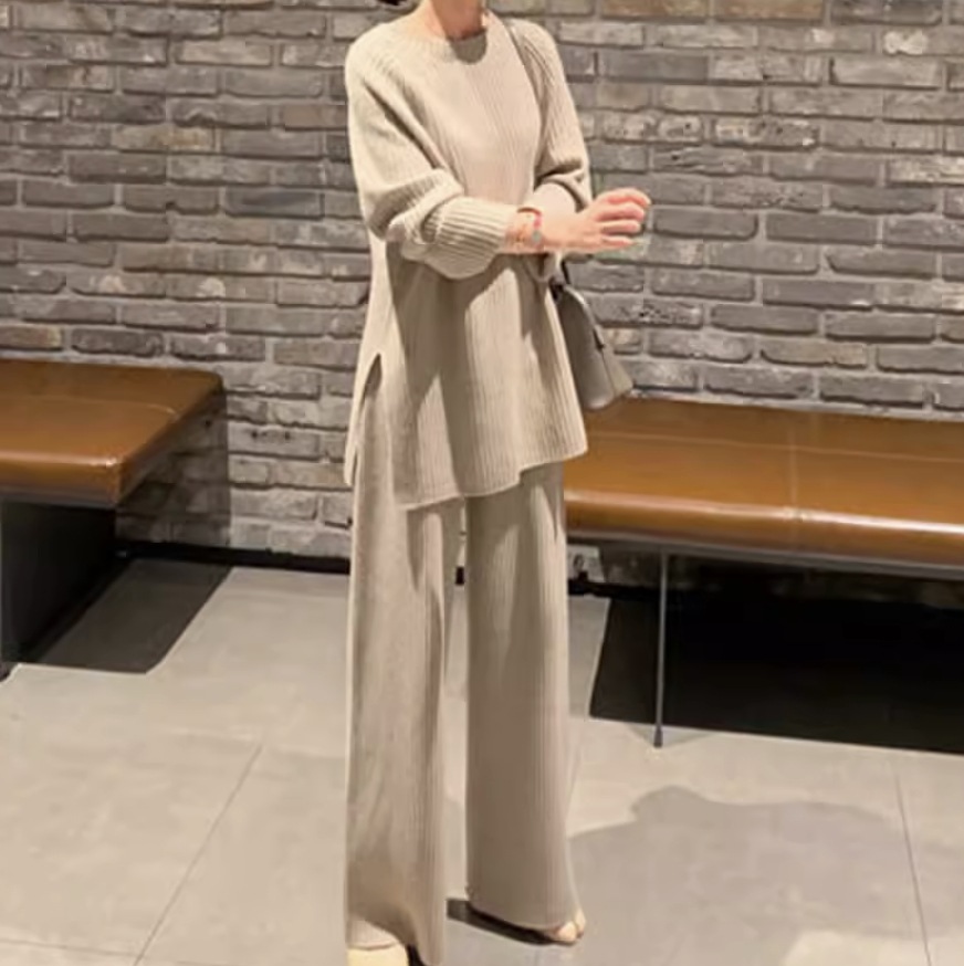 トップス ボトムス パンツ ニットソー セーター ワイドパンツ 長袖 かわいい 大人可愛い きれいめ シンプル カジュアル 大人 上品 おしゃれ お洒落 大人女子 こなれ感 個性的 主役級 存在感 6,698円