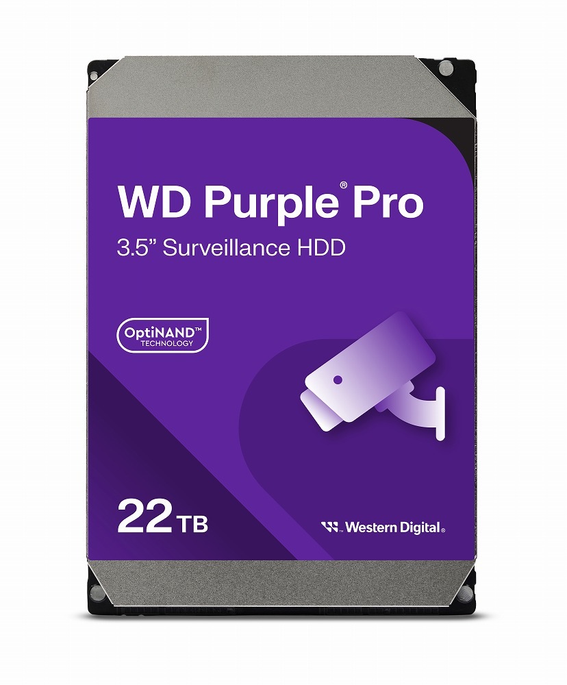 Western Digitalウエスタンデジタル 3.5インチ内蔵ハードディスク WD Purple Pro スマートビデオ用 ハードディスクドライブ 22TB WD221PURP