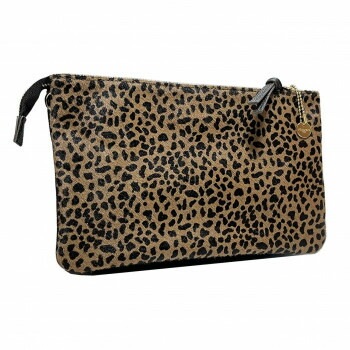 DAICO Pisoraro（ピソラロ） ハラコ お財布ポシェットショルダー LEOPARD-BR PR238
