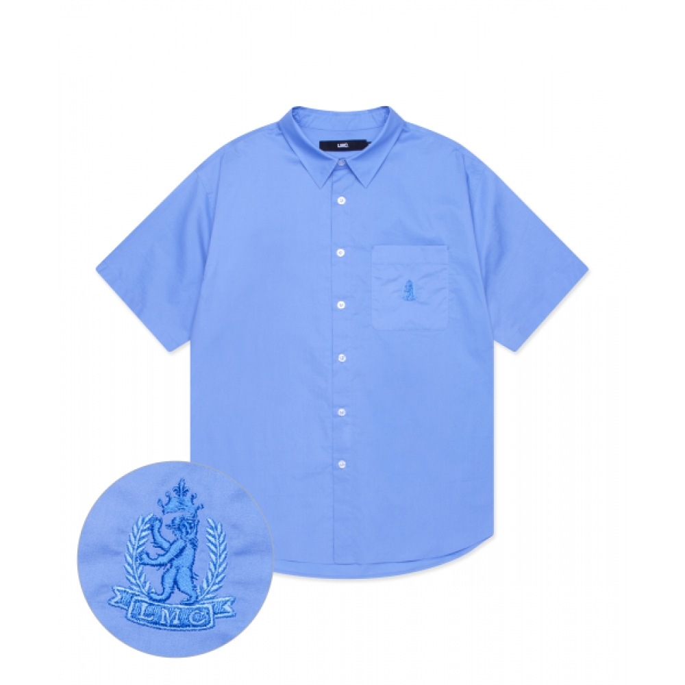LMC ベアクレストショート SLV シャツブルー