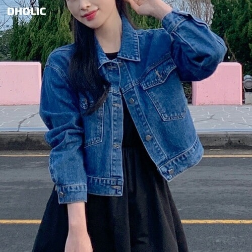 クロップドデニムジャケット・p647664