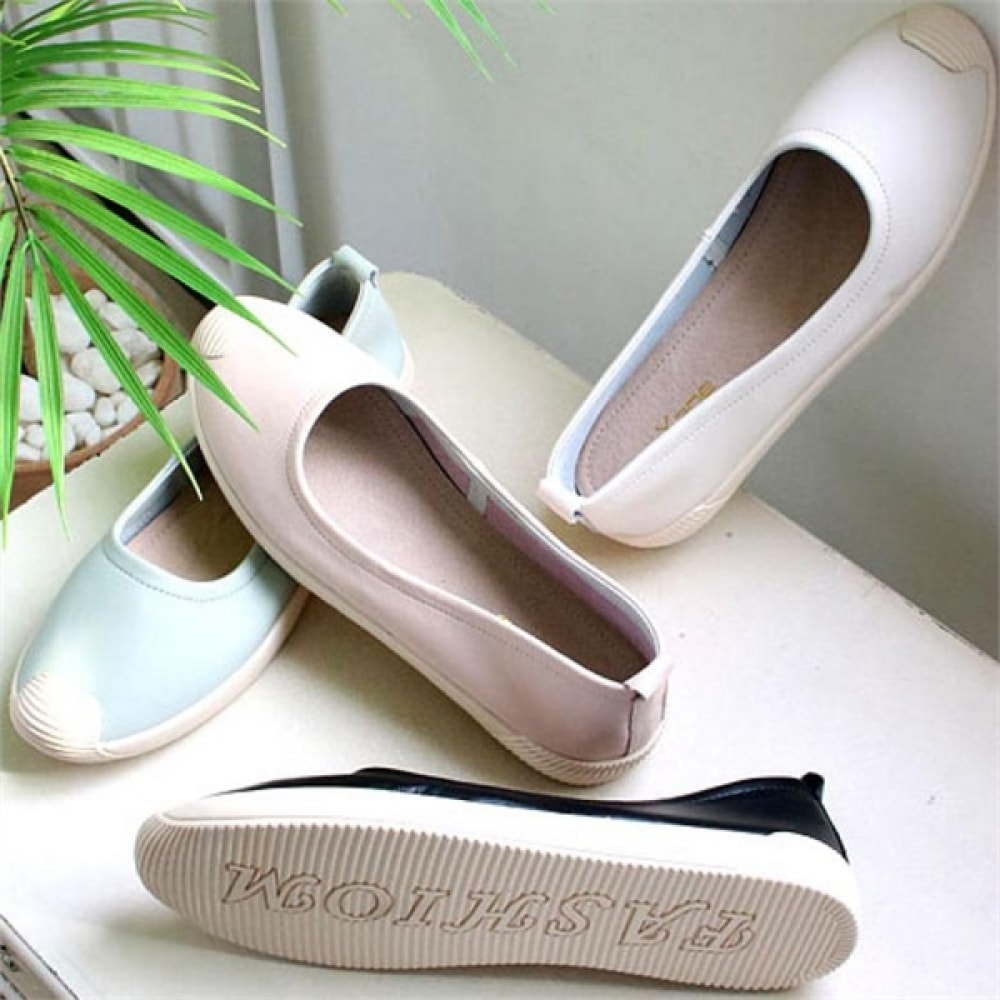 (ニナスパリ) レザーソフトカラーシューズ快適3.8 cm (0K214)