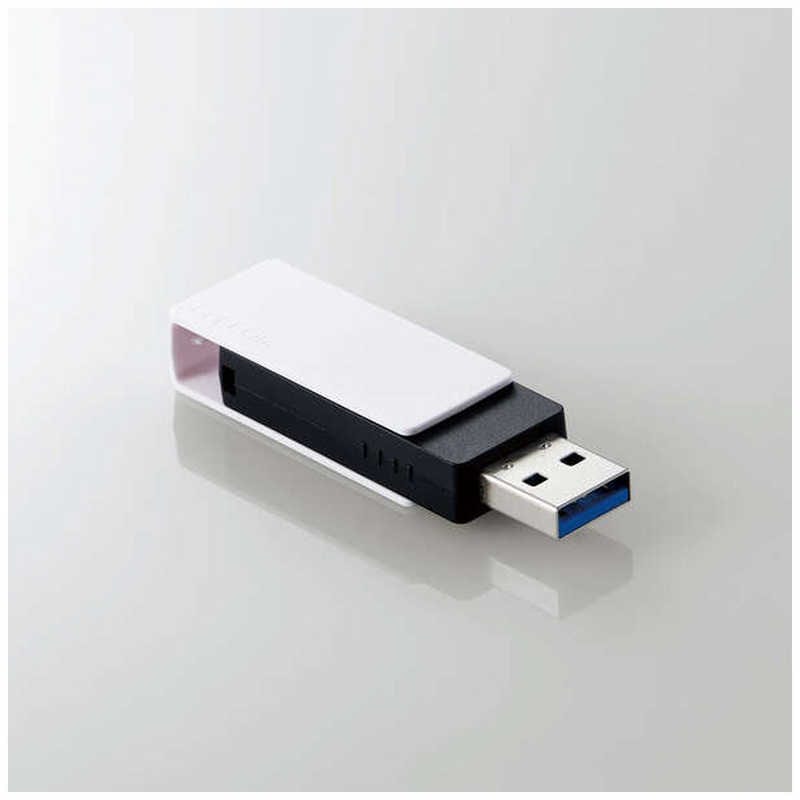 エレコム　ELECOM　USBメモリ 128GB USB 5Gbps(USB3.2(Gen1)/2.0) USB-A ホワイト　MF-RMU3B128GWH