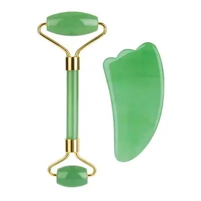 天然石 持ち運びが容易フェイス52 顔を持ち上げて目の腫れを減らす美容ローラー マッサージ 【10点セット】美顔ローラー