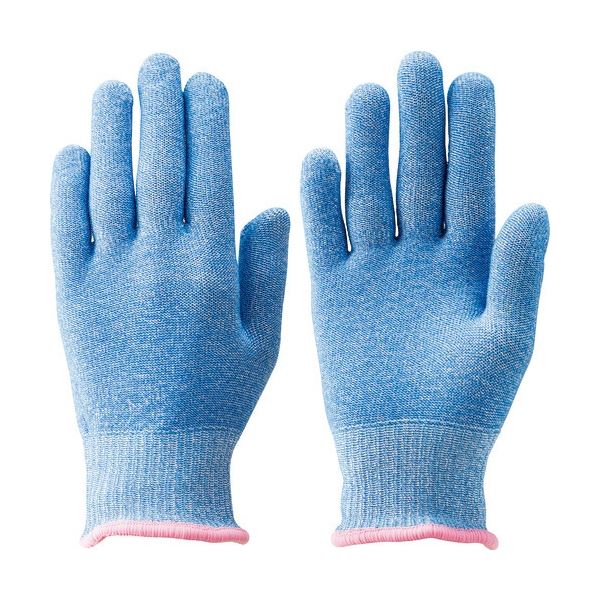 （まとめ）東和 トワロン 耐切創手袋 NEOカットレジストインナー ブルー S 1双[x3]