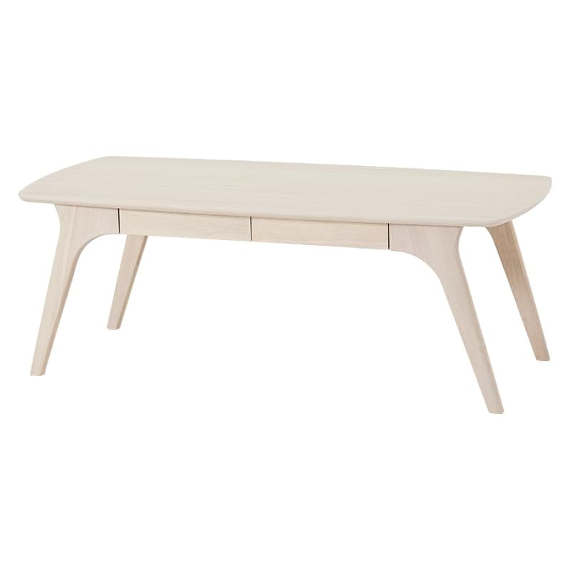 色：ホワイト サイズ：幅110 萩原 ローテーブル センターテーブル テーブル 机 引き出し付き シ