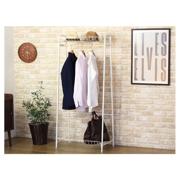 岩附 IW-60 ホワイト [ハンガーラック] メーカー直送