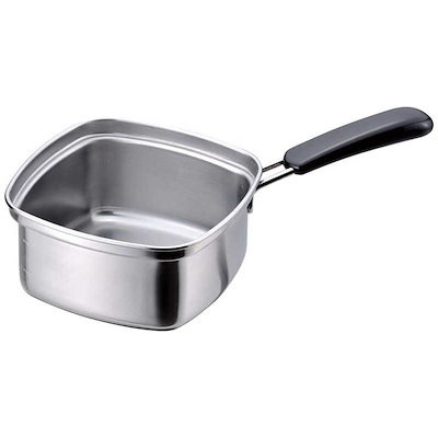 他サイト： 下村企販 片手鍋 角型 ラーメン鍋 15cm 【日本製】 直火・IH対応 1~2人用 インスタント麺がぴったり入る 角を使って移し替えられる 目盛り付き 1.8L 冷凍うどん そば ステンレス 燕三条の商品画像