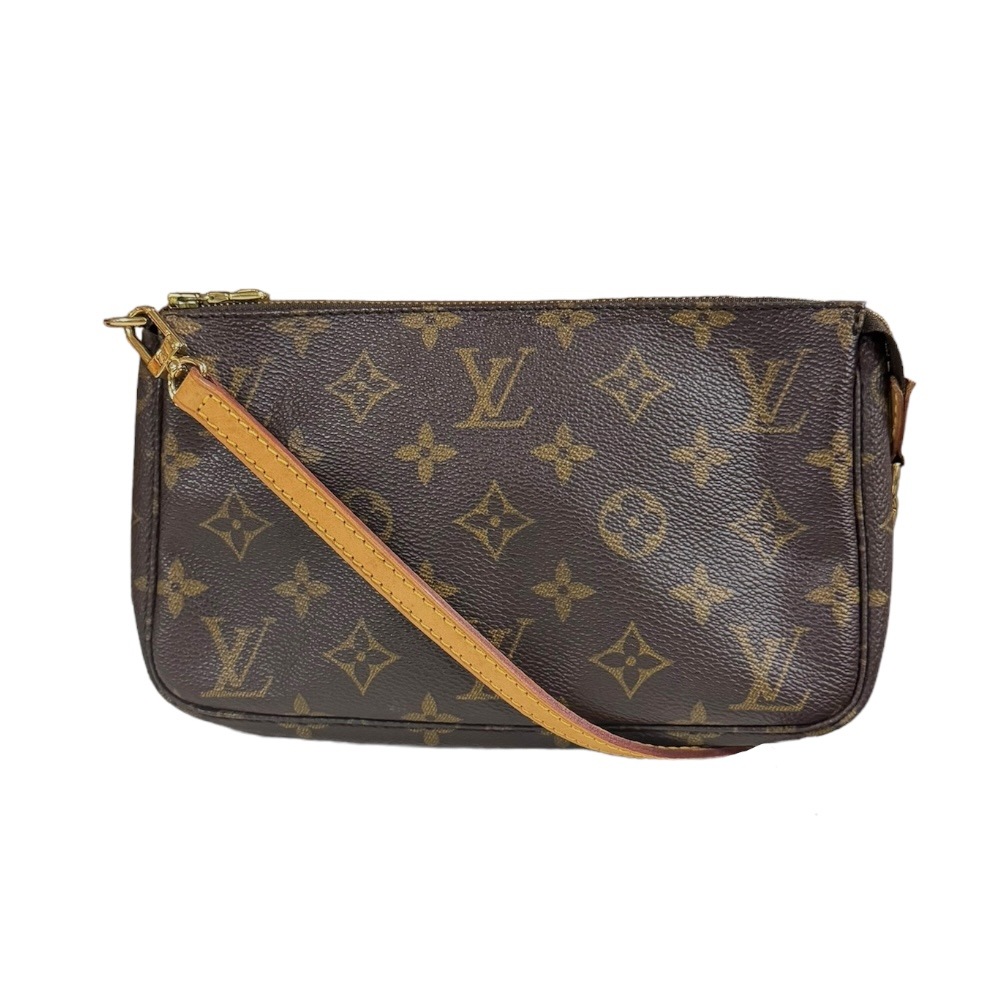 ルイヴィトン ポシェットアクセソワール モノグラム ショルダーバッグ モノグラムキャンバス M51980 ブラウン LOUIS VUITTON 中古