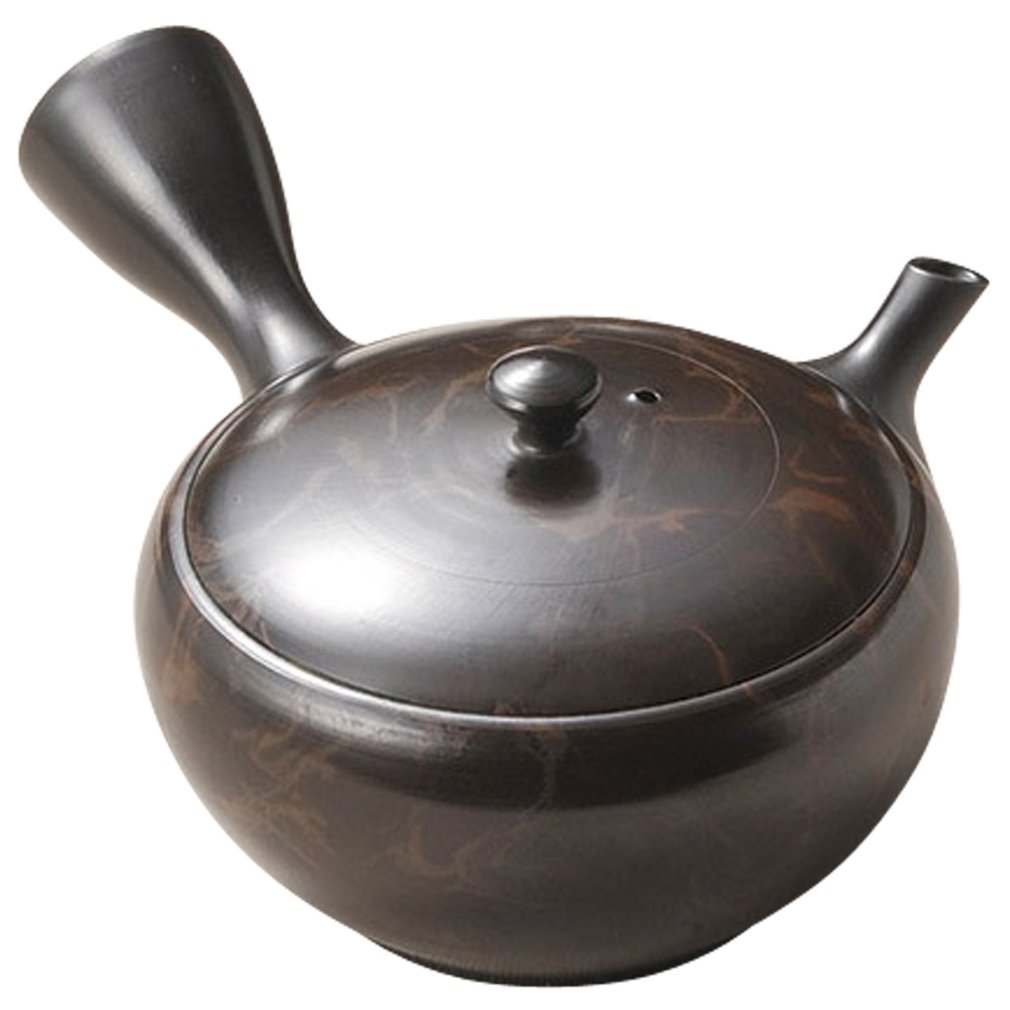 山下工芸 常滑焼 玉光茶窯変藻掛無地急須 180cc 13034680