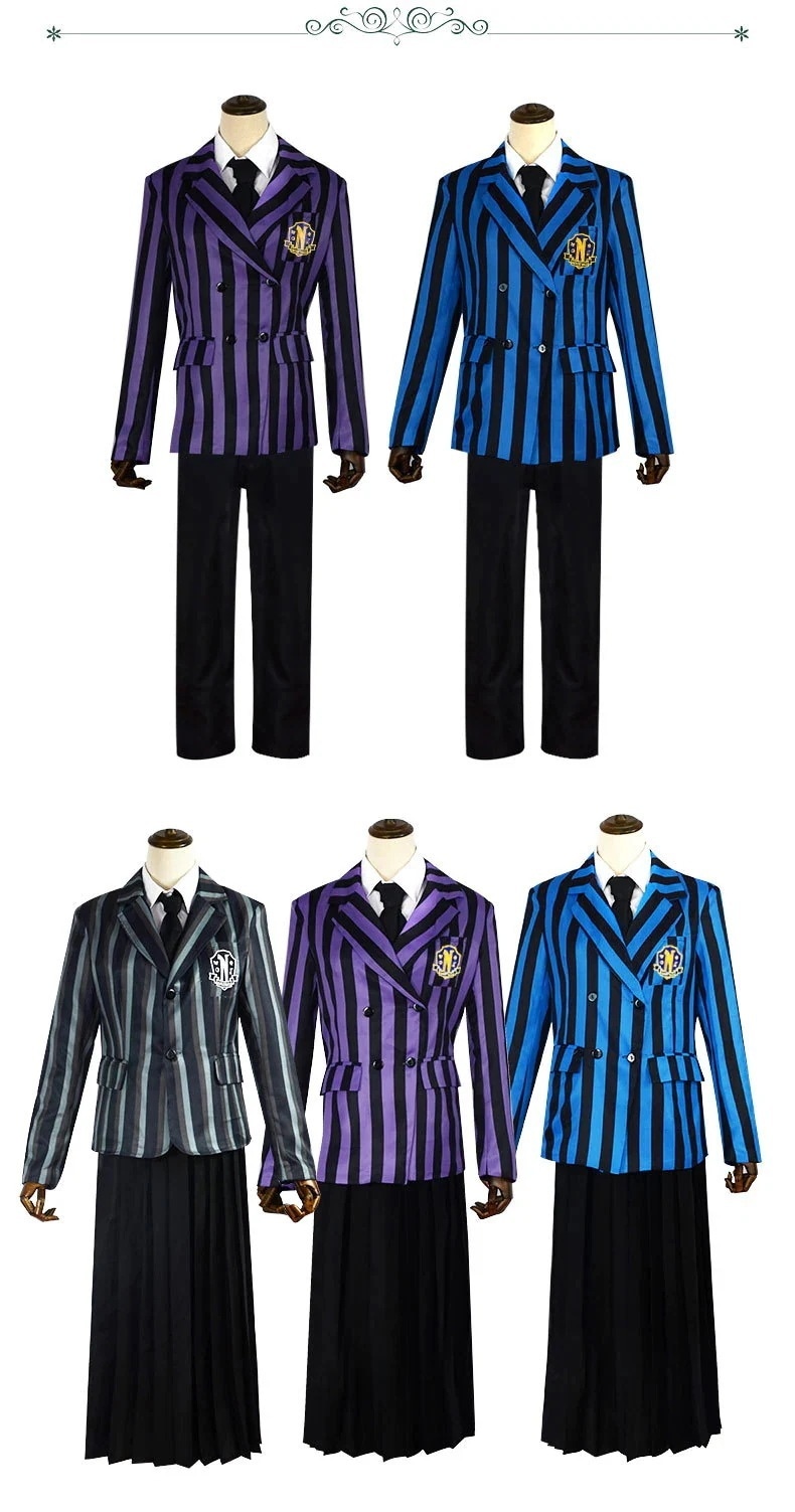大人気コスプレ変装仮装衣装 アダムス一家 水曜日 制服 7,078円