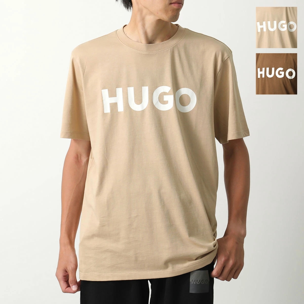 HUGO BOSS ヒューゴボス Tシャツ Dulivio デュリビオ 50467556 メンズ 半袖 コットンジャージー クルーネック ロゴ カラー5色